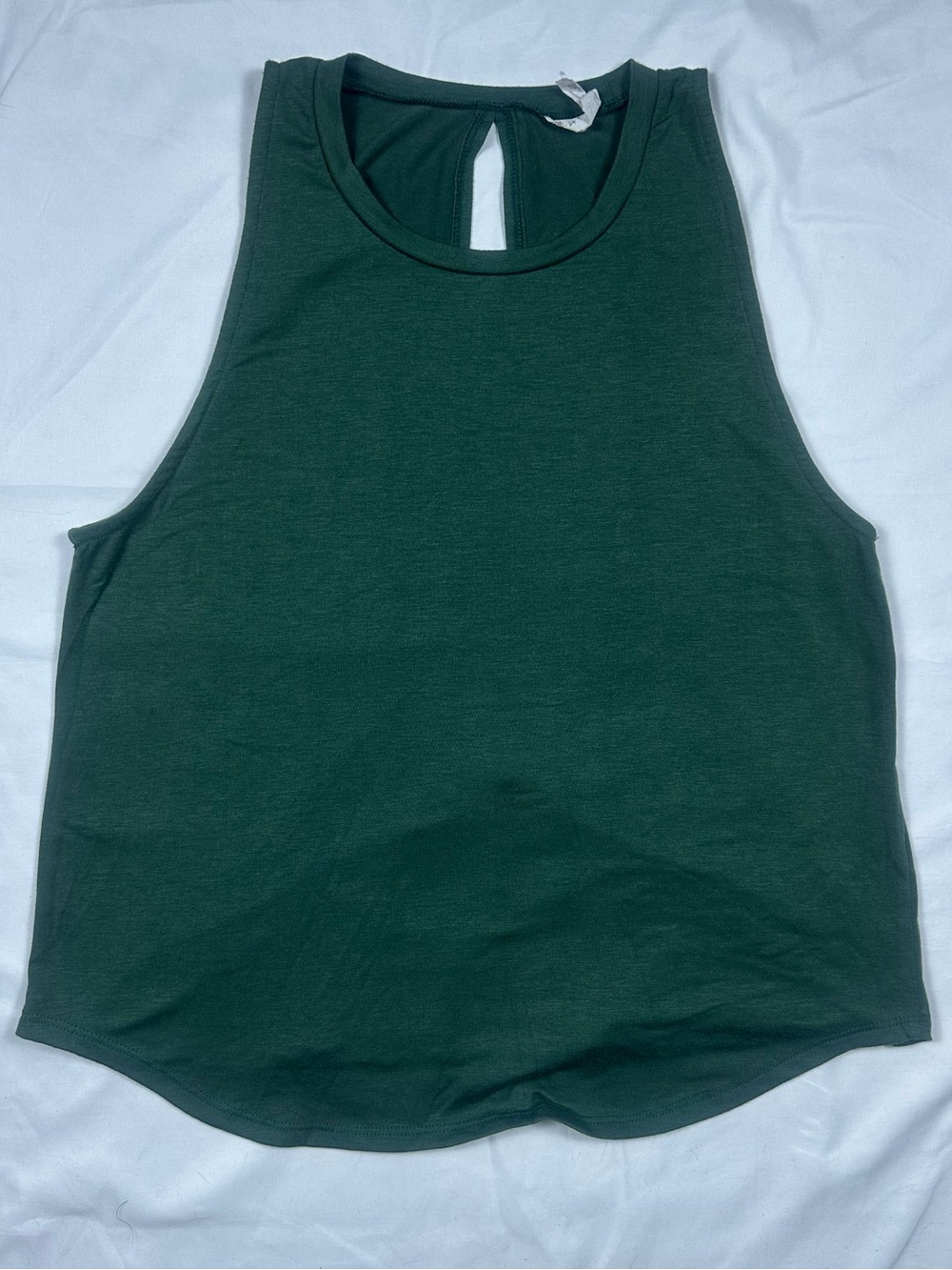 Glyder Dark Green Electric Tank Open Back Athletic Tank Top Women's S
